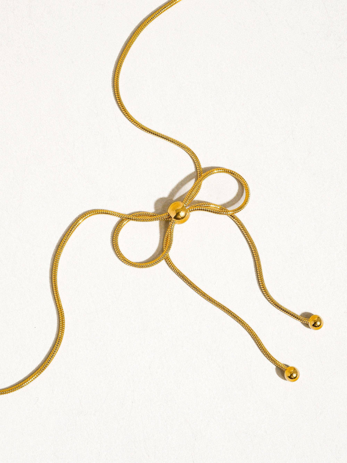 Non-Tarnish Bow Chain Necklace