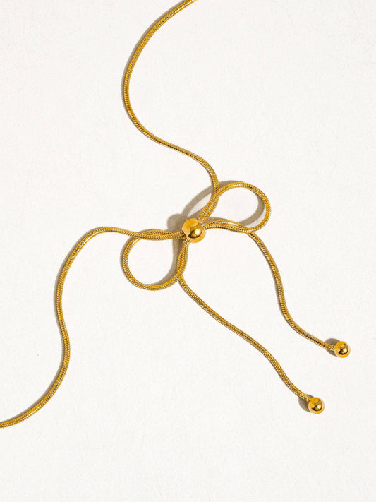 Non-Tarnish Bow Chain Necklace