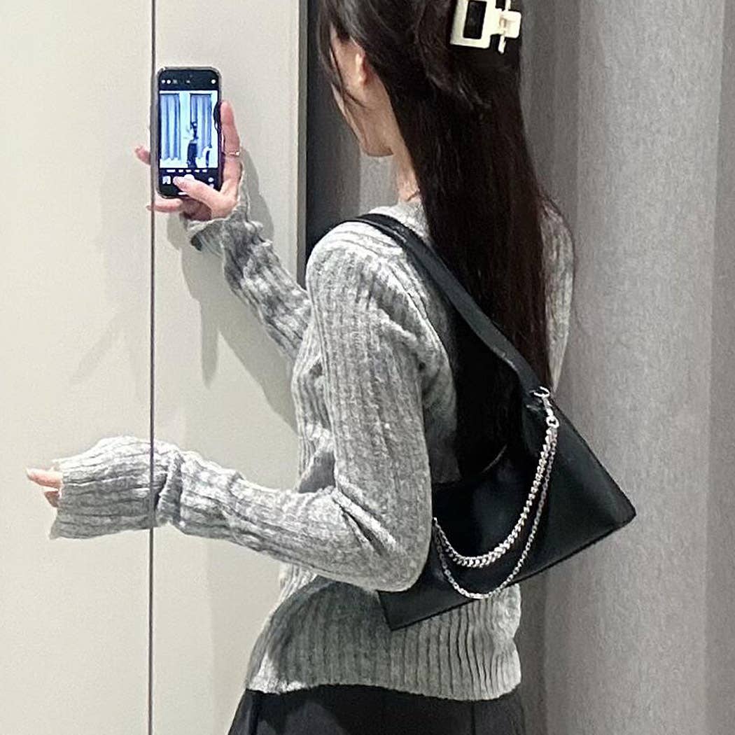 Metal Chain Shoulder Bag