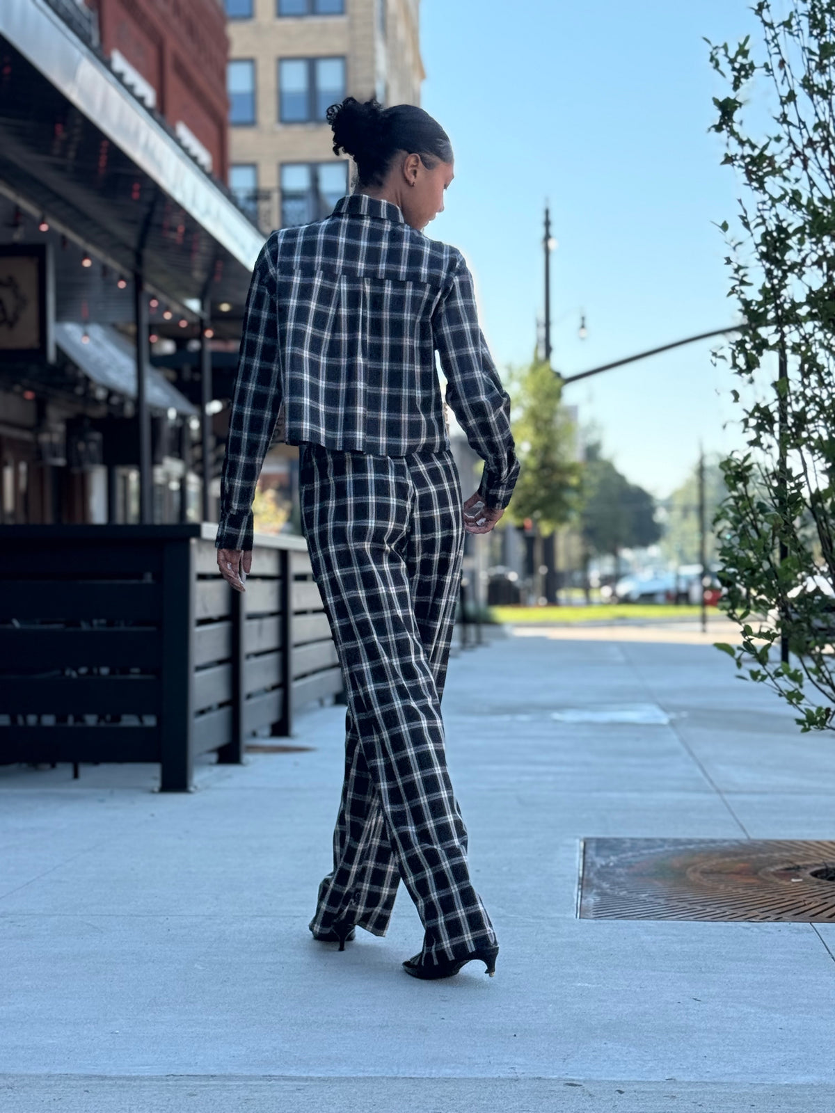 Plaid Pant Set