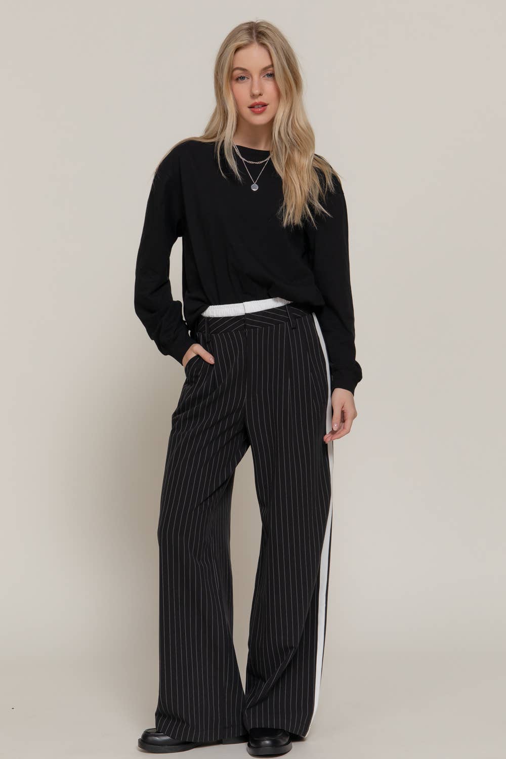 Side Stripe Detail Pants