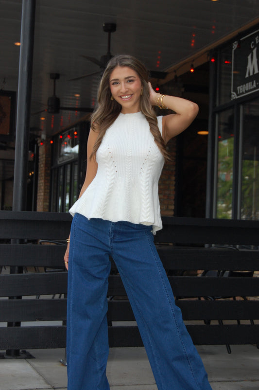Peplum Sweater Top