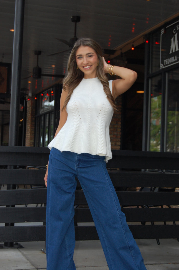 Peplum Sweater Top