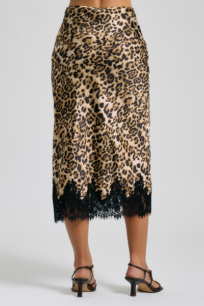 Leopard Midi Skirt