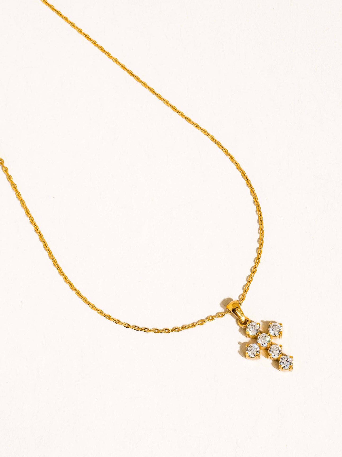Raimon 18K Gold Non-Tarnish Cross Necklace