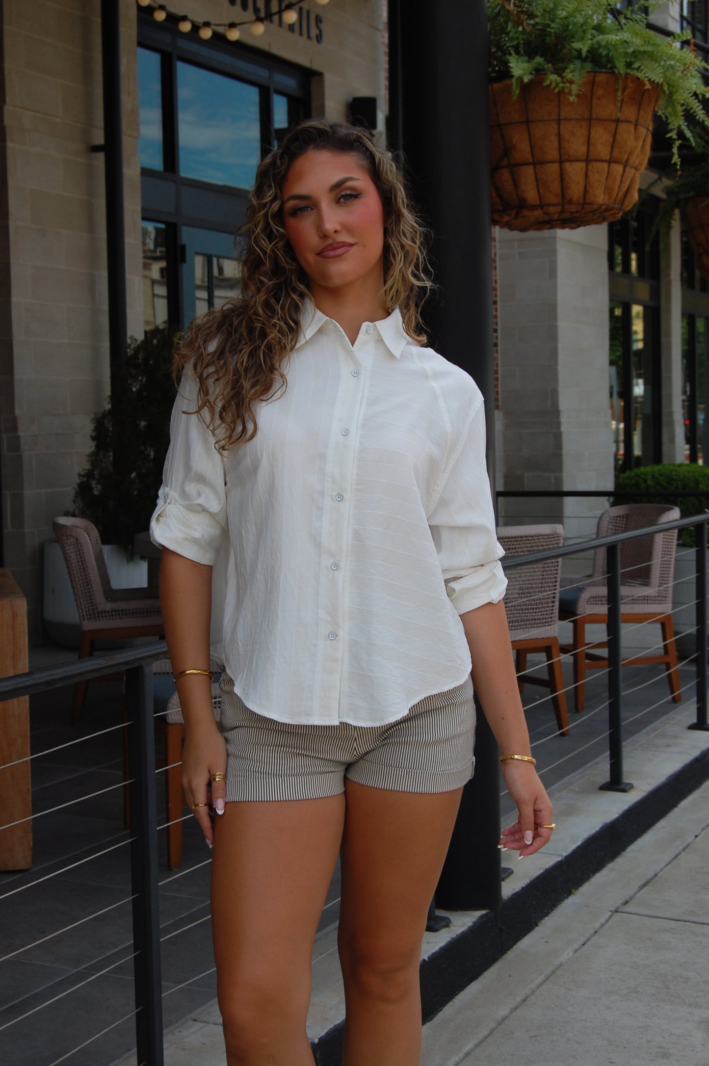 Linen Raglan Sleeve Top