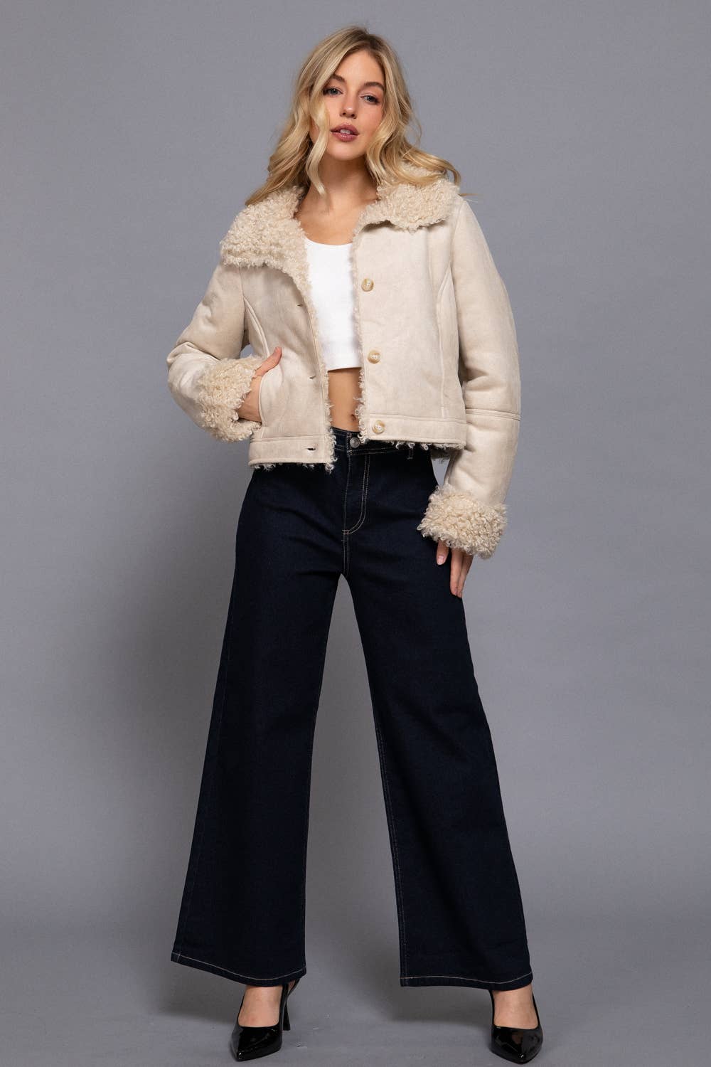Suede Short Jacket