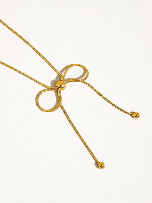 Non-Tarnish Bow Chain Necklace