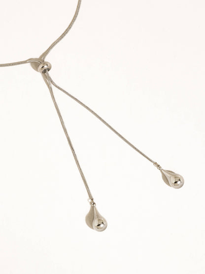 Non-Tarnish Adjustable Lariat Drop Necklace