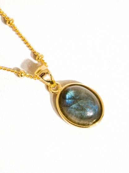 Non Tarnish Natural Stone Necklace