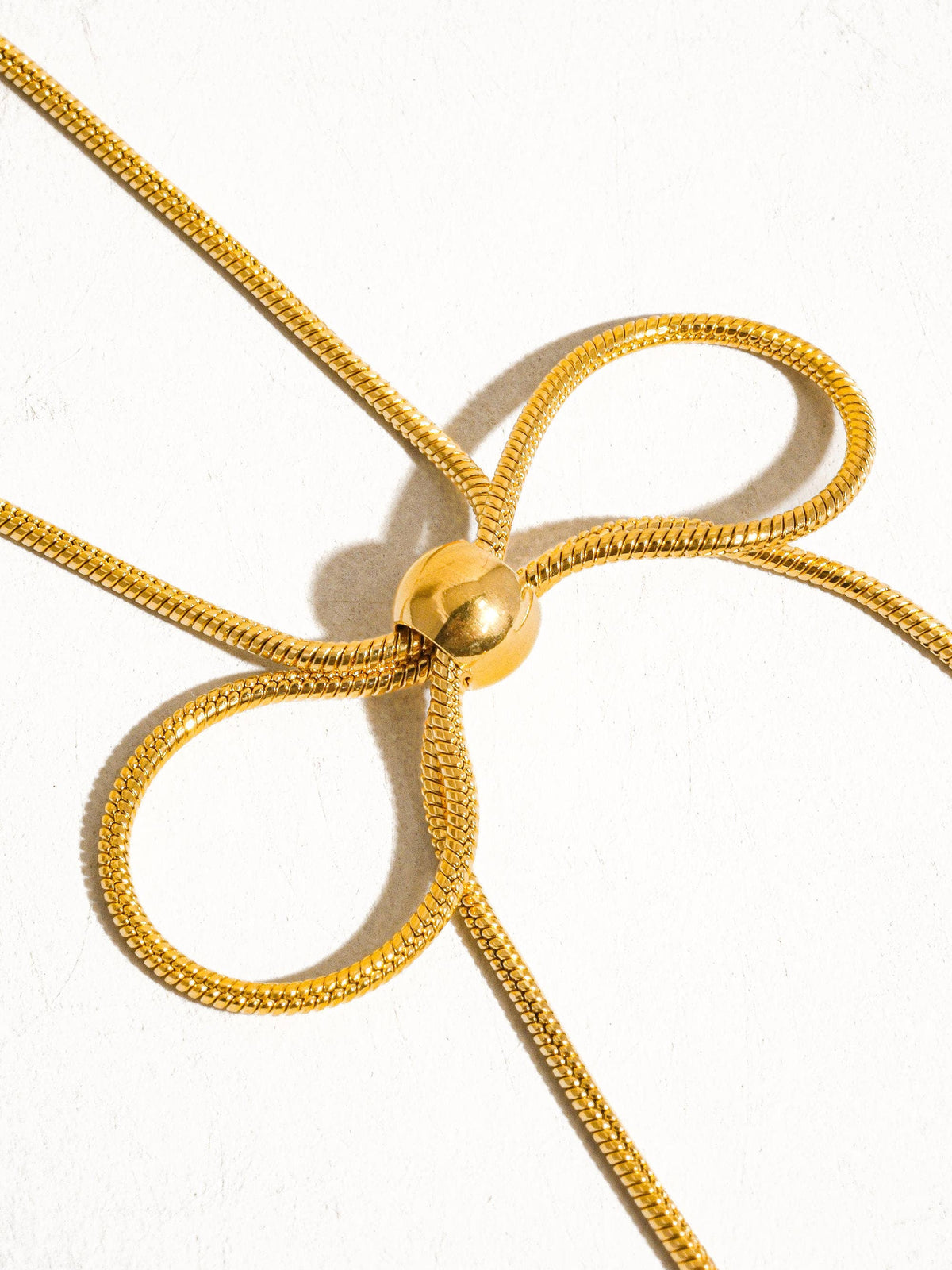 Non-Tarnish Bow Chain Necklace