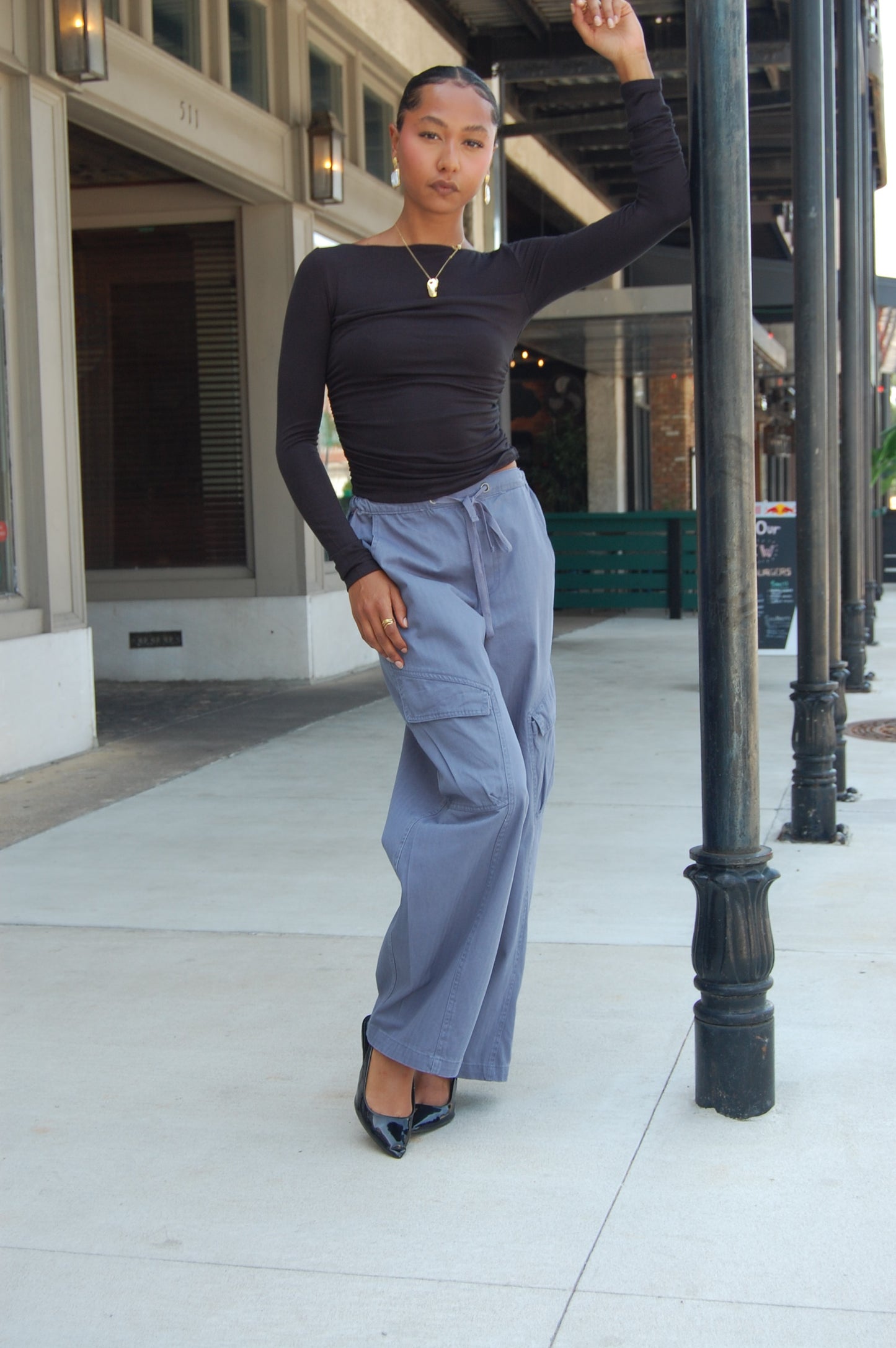 Ruched Long Sleeve Top