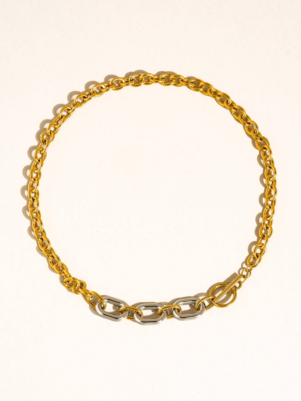 Non-Tarnish Two Tone Chain Necklace