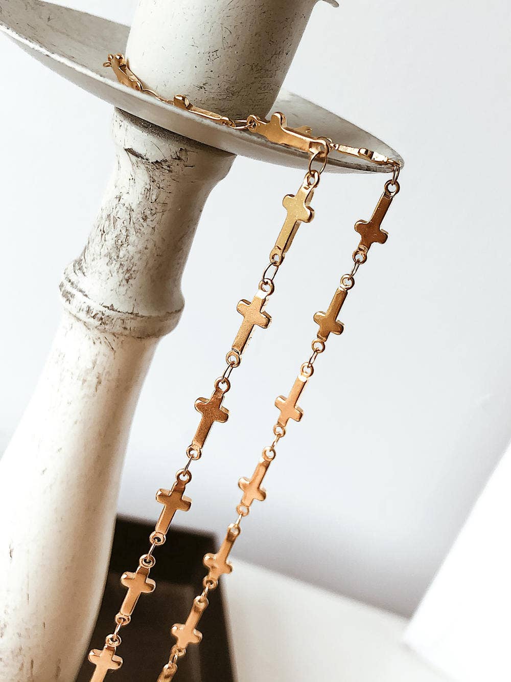 Non-Tarnish Cross Choker