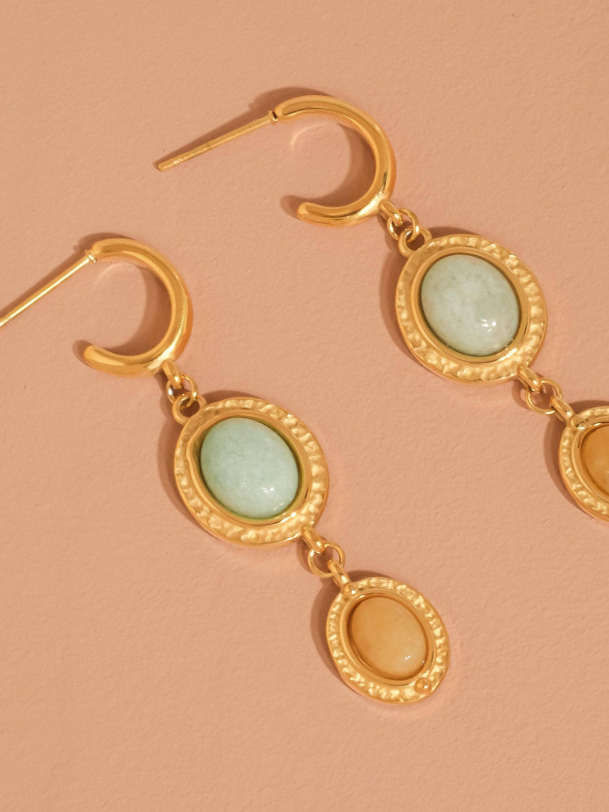 Non-Tarnish Vintage Stone Drop Earrings
