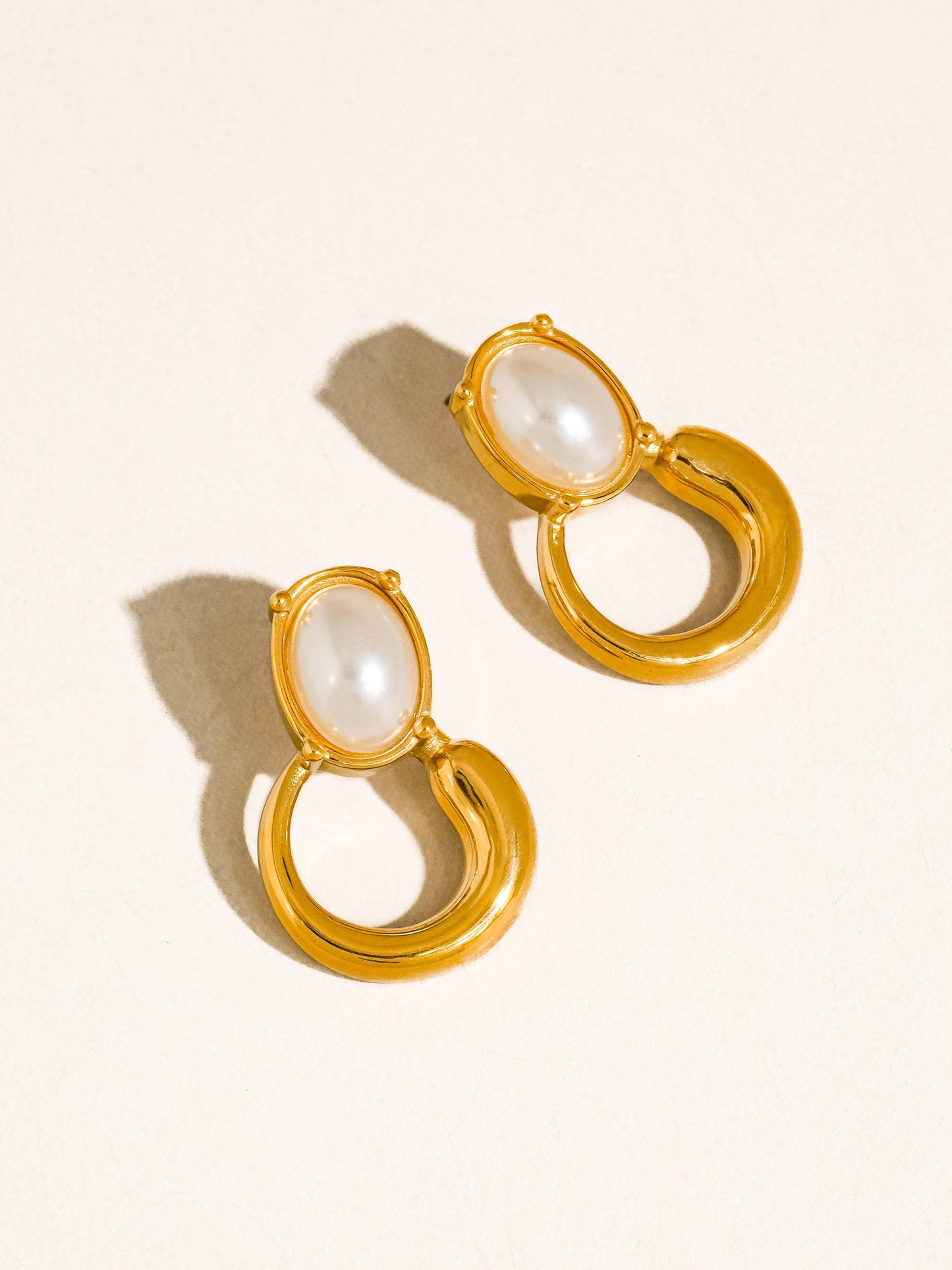 Non-Tarnish Pearl Drop Earrings