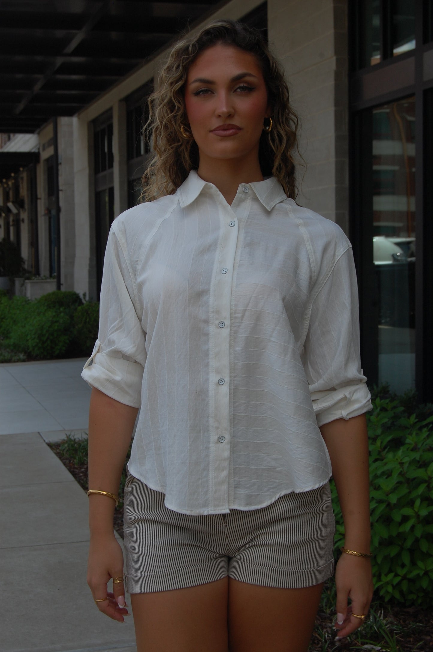 Linen Raglan Sleeve Top