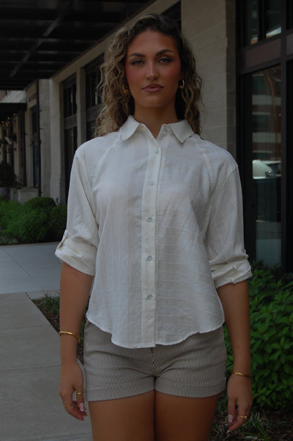 Linen Raglan Sleeve Top