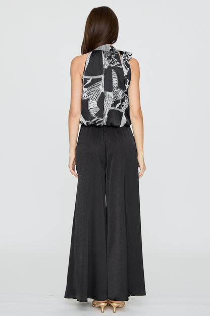 High Neck Tie Top