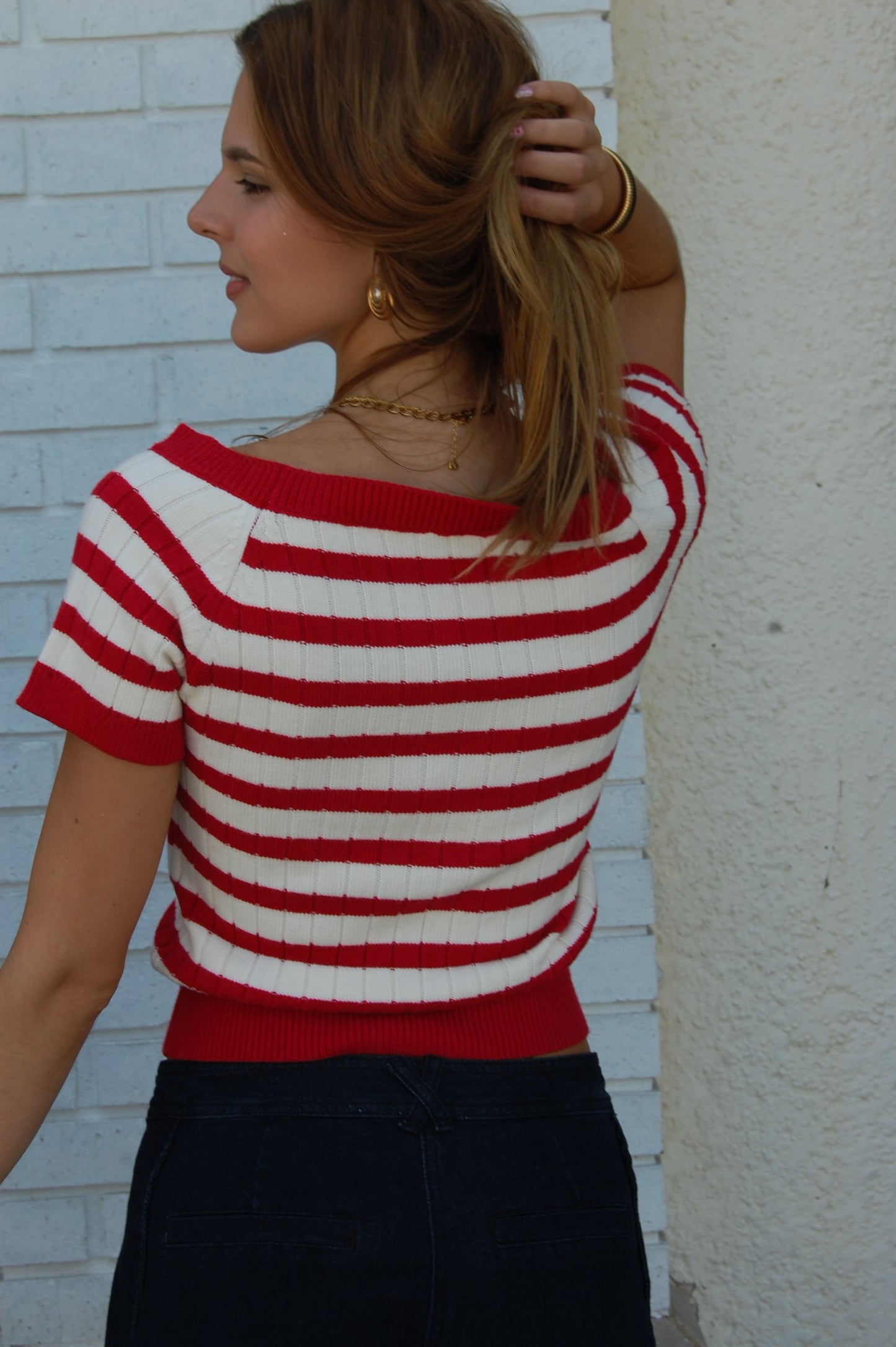 Stripe Knit Sweater