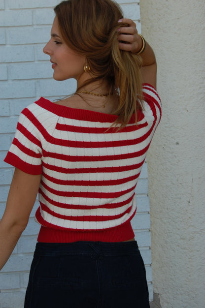 Stripe Knit Sweater