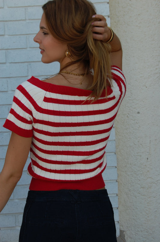 Stripe Knit Sweater