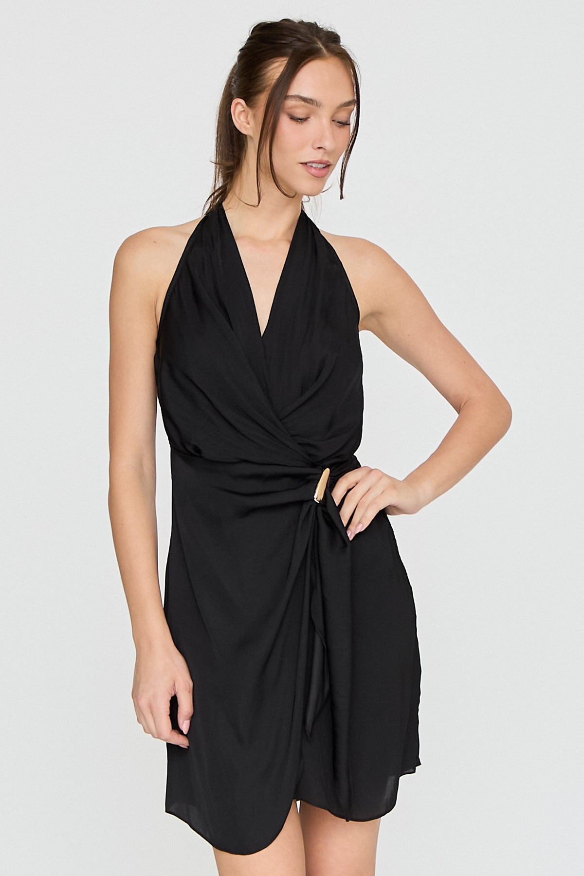 Overlap Mini Dress