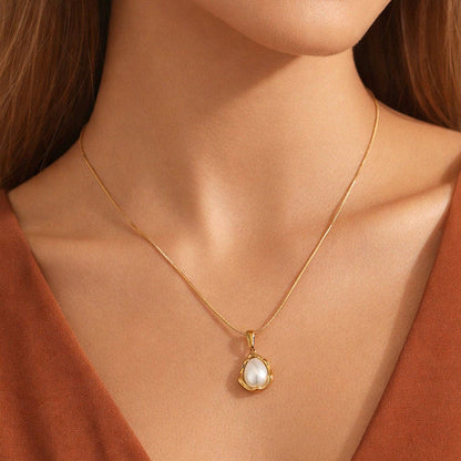 Non Tarnish Pearl Pendant