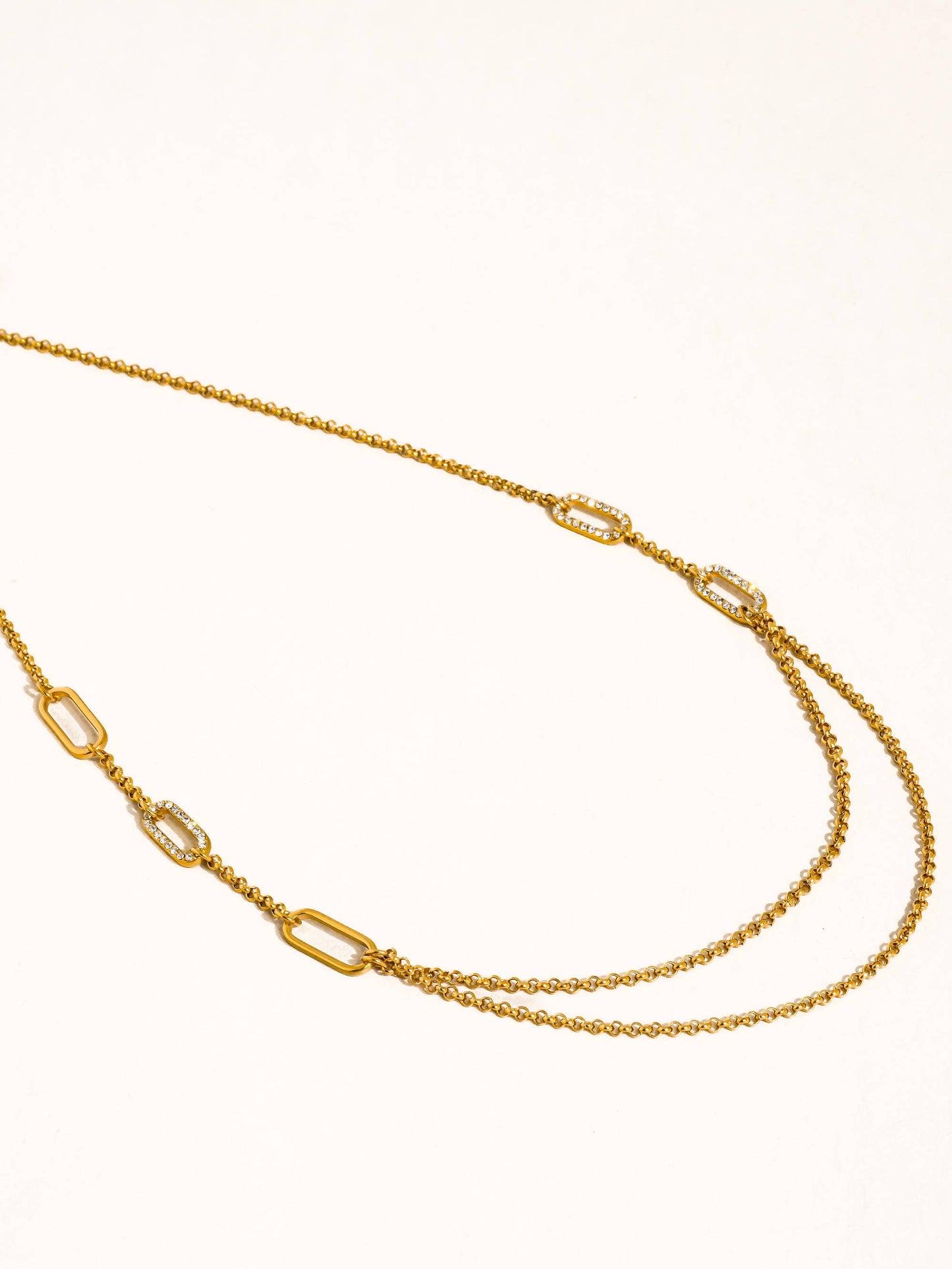 Non-Tarnish Layered Chain Necklace