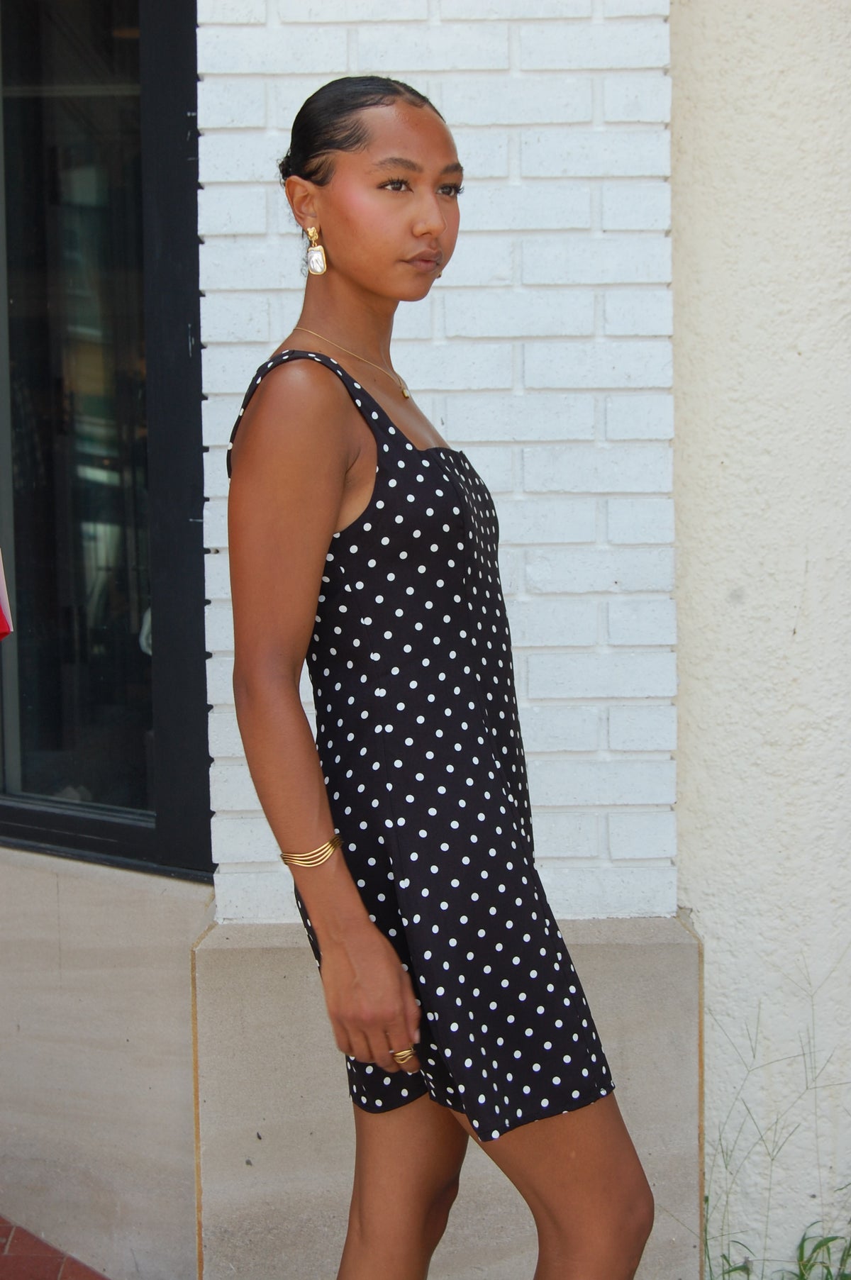 Polka Dot Mini Dress