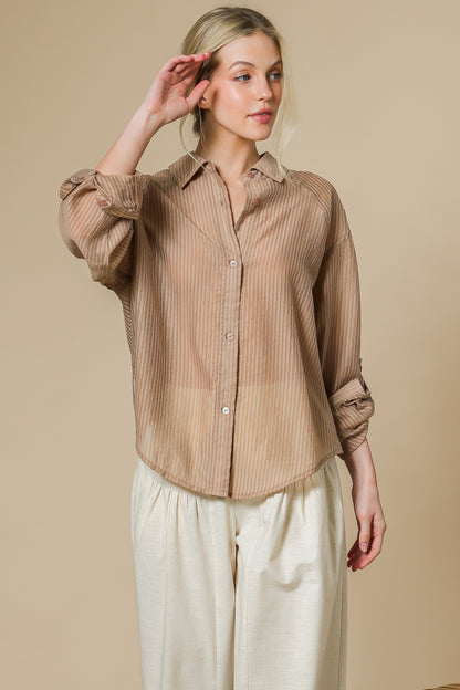 Sheer Raglan Top