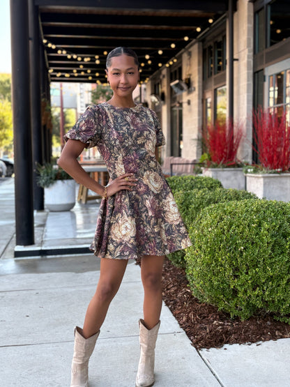 Vintage Floral Dress