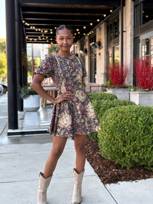 Vintage Floral Dress