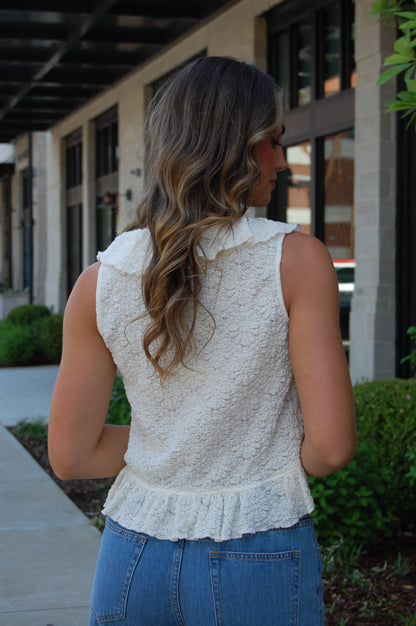 Cascade Ruffle Top