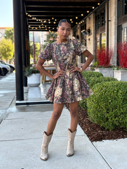 Vintage Floral Dress