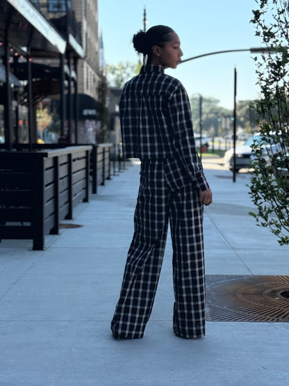 Plaid Pant Set