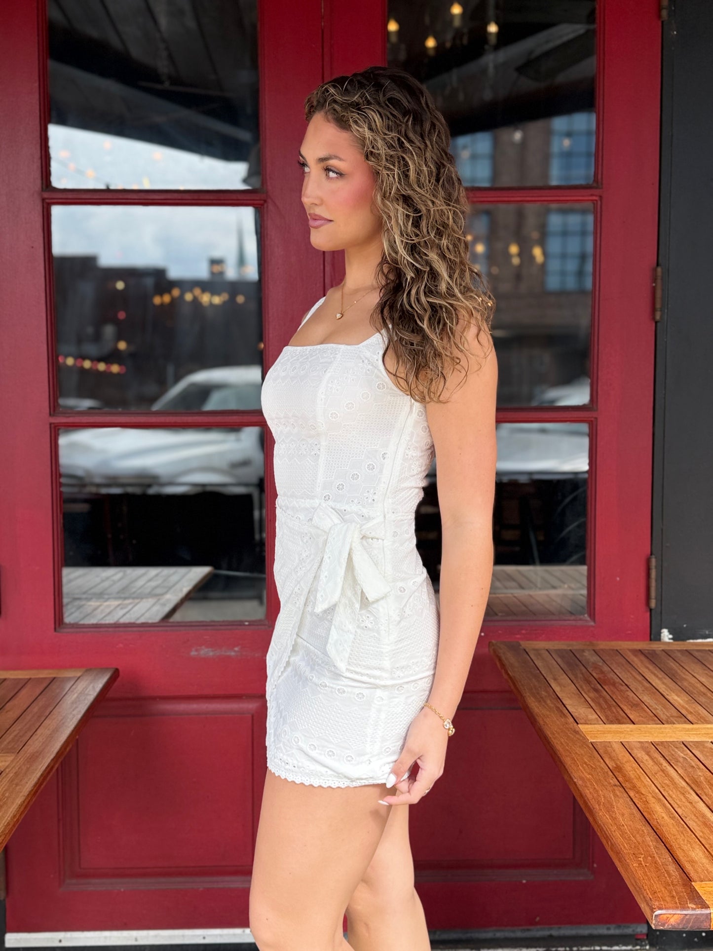 Maddie Wrap Mini Dress