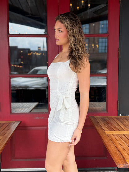 Maddie Wrap Mini Dress