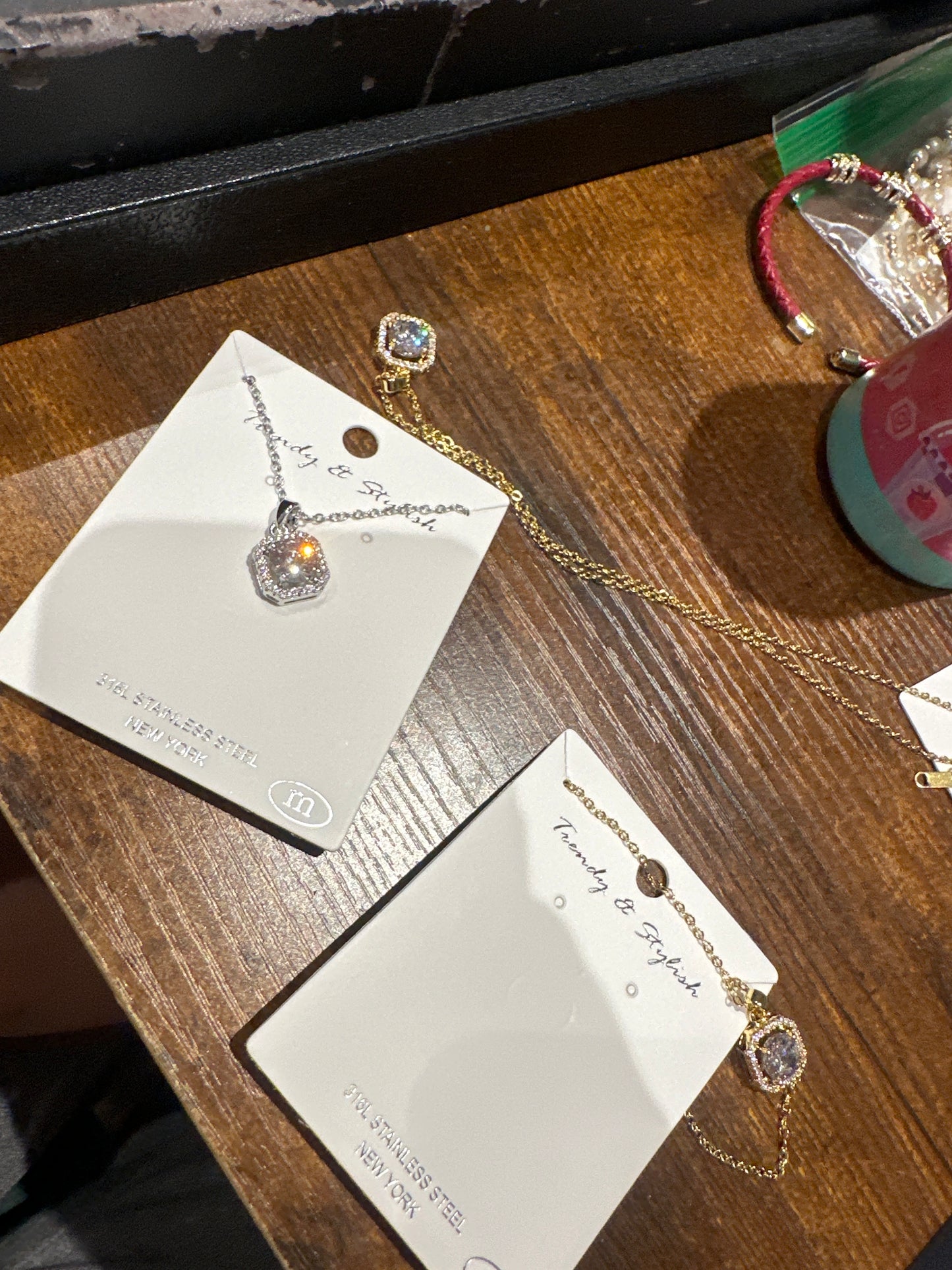Diamond Square Necklace
