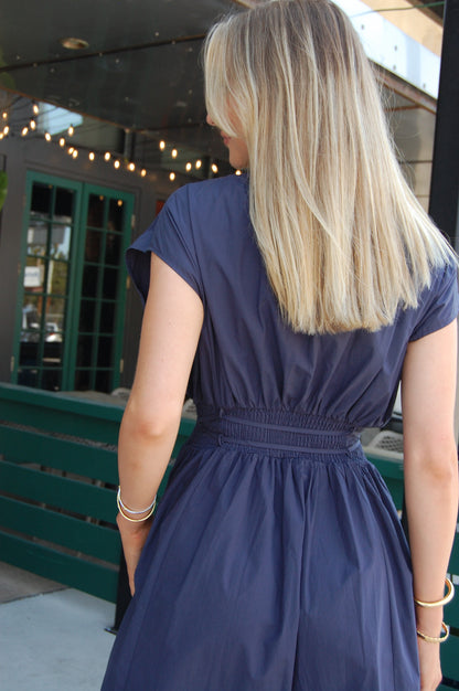 Pleated Midi Dress