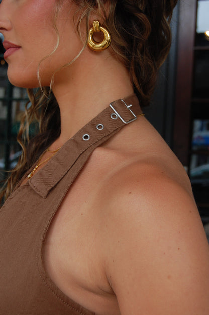 Studded Halter Top