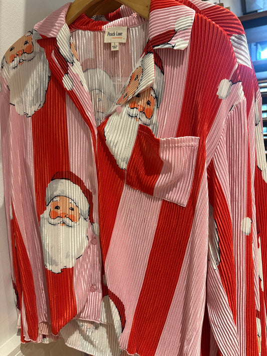 Santa Plisse PJ Top Set