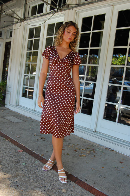 Polka Dot Midi Dress