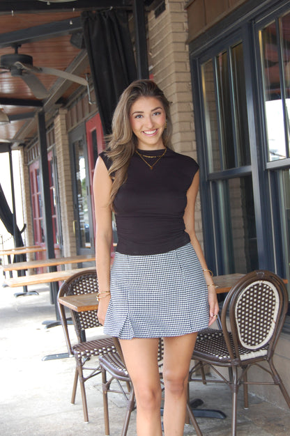 Houndstooth Skort