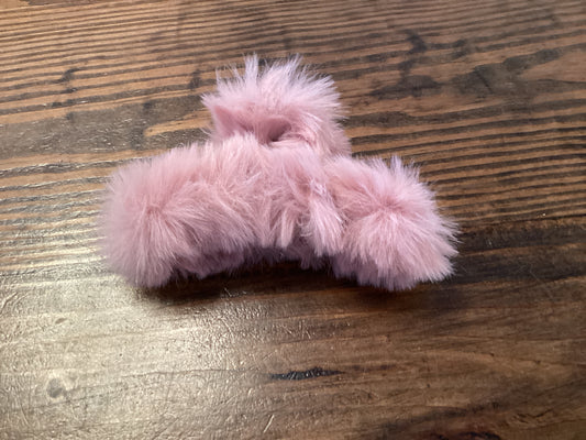 Fur Hair Claw Clip