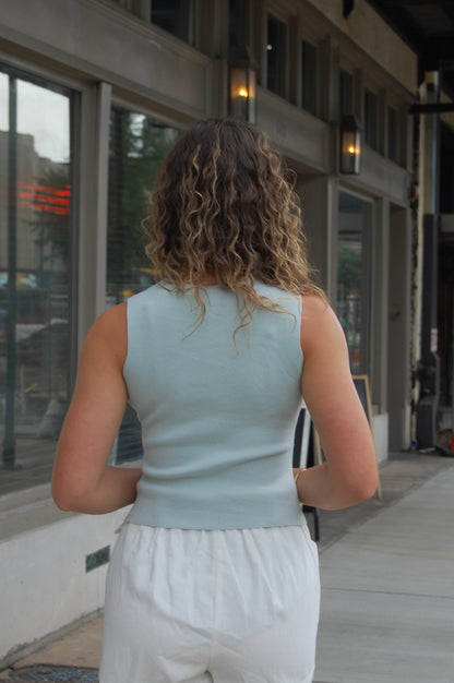 V-Neck Knit Vest
