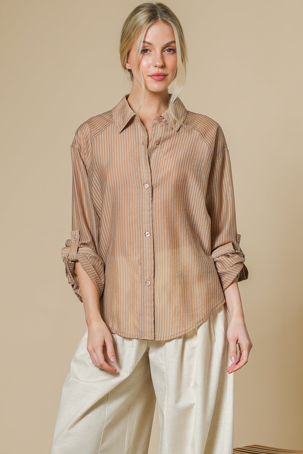 Sheer Raglan Top