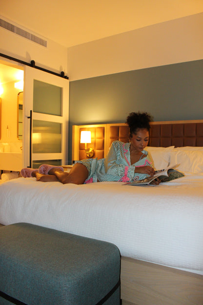 Mini Embroidered Stripe PJ Top