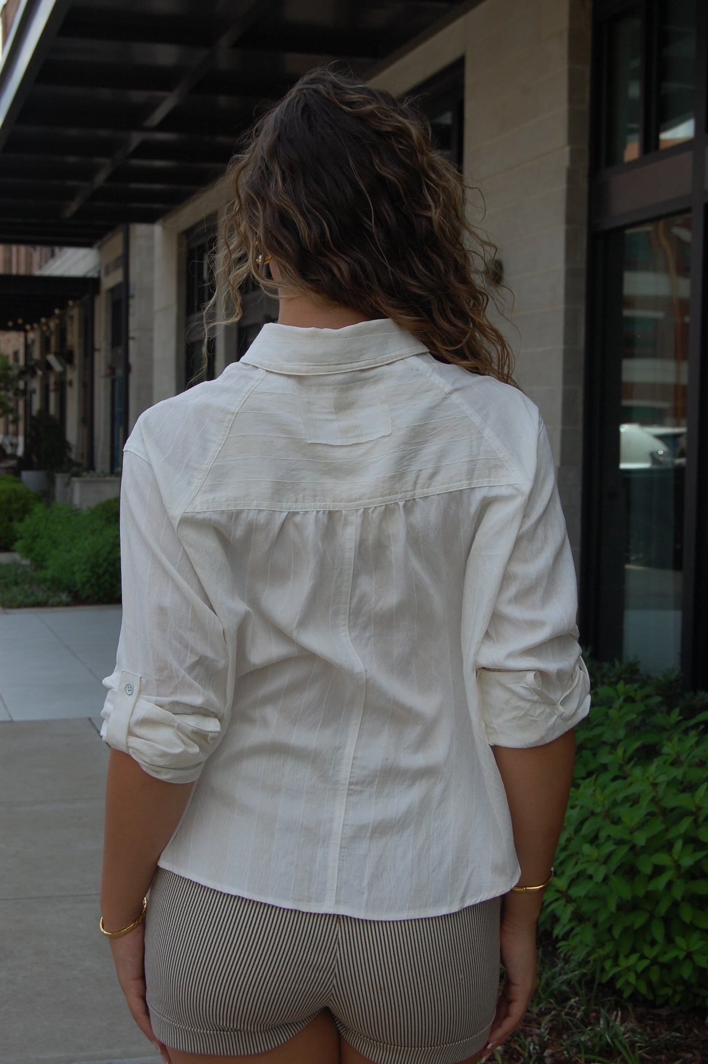 Linen Raglan Sleeve Top