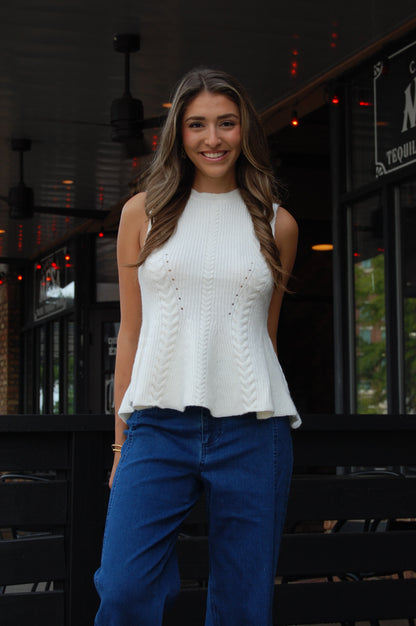 Peplum Sweater Top
